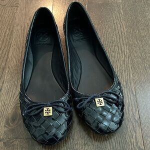 Tory Burch navy flats